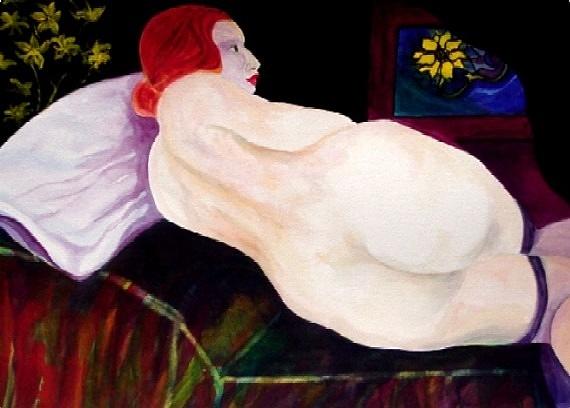 Nude Painting - The Mistress by Carolyn LeGrand