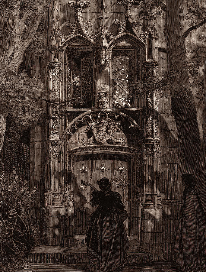 The Mock Serenade, By Gustave DorÉ. Dore Drawing by Litz Collection ...