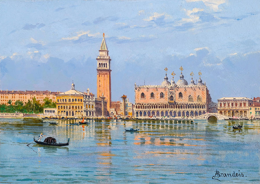 The Molo. Venice Painting by Antonietta Brandeis