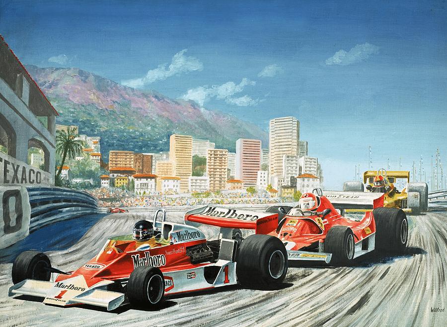 Car Painting - The Monaco Grand Prix by English School