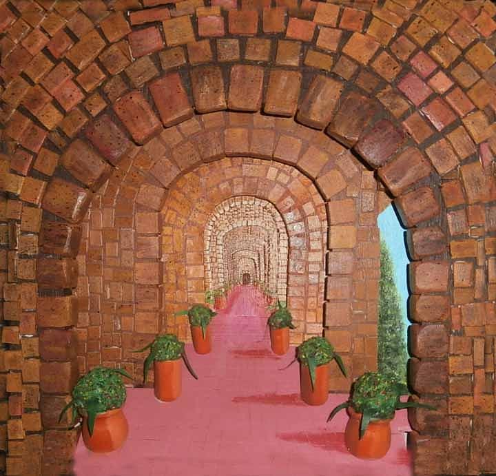 Arches Painting - The Monastery by Gordon Wendling