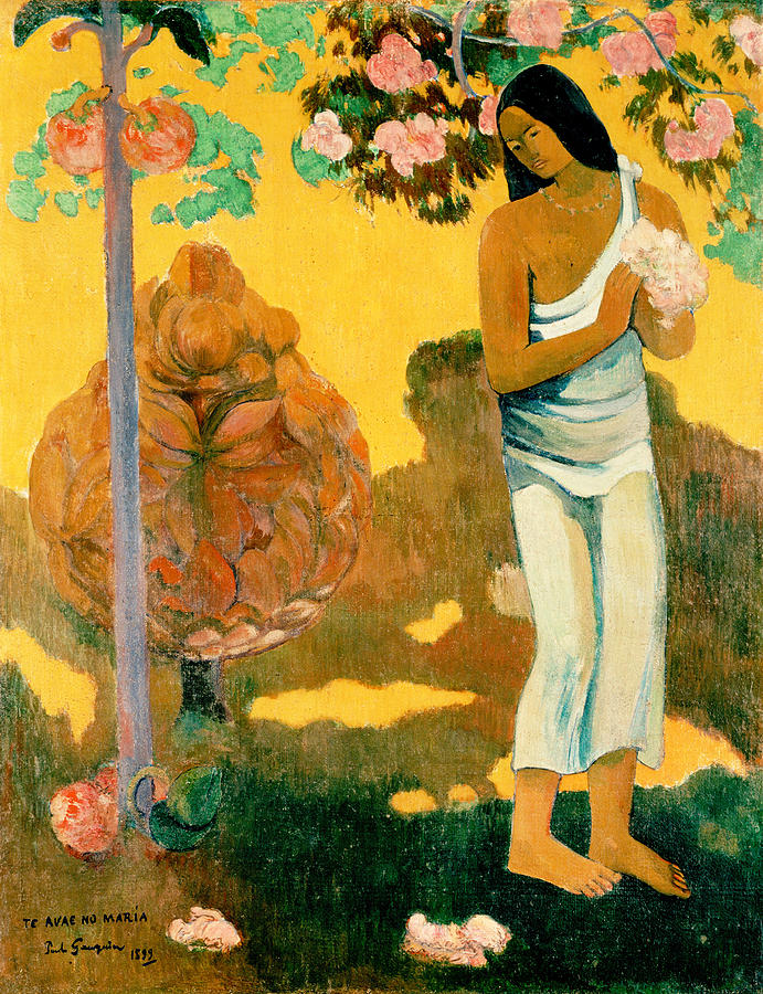 The Month of Mary Painting by Paul Gauguin
