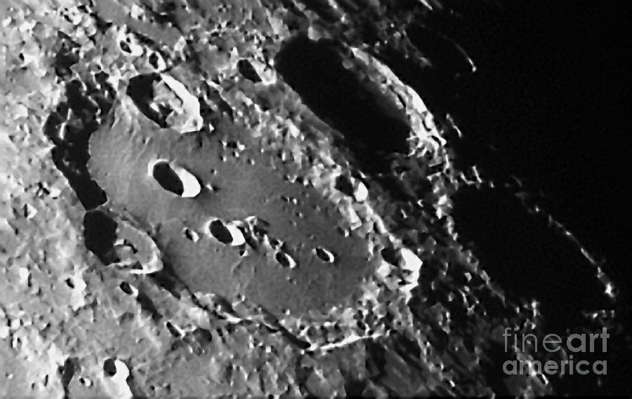 The Moon Crater Clavius Photograph by John Chumack