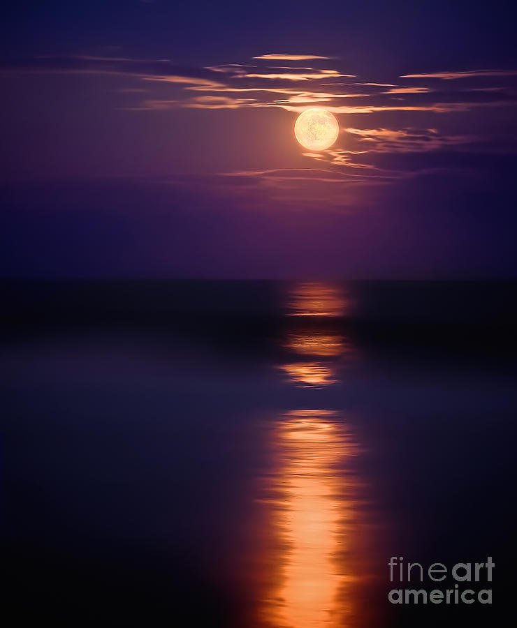 The Moon Is Just The Sun At Night Photograph by Mark Miller