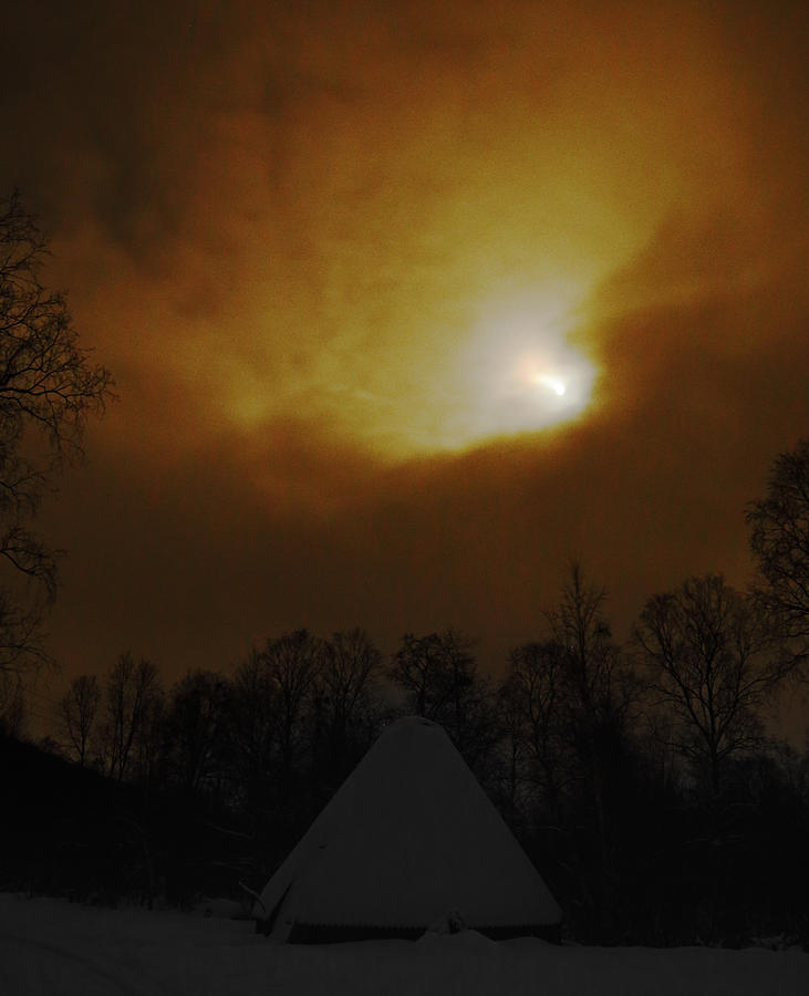 The Moon Shines through the Clouds Photograph by Pekka Sammallahti