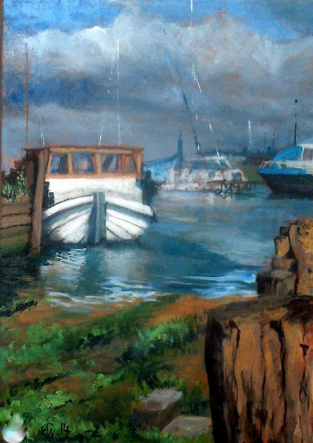 The Moorings Painting by Angelina Whittaker Cook