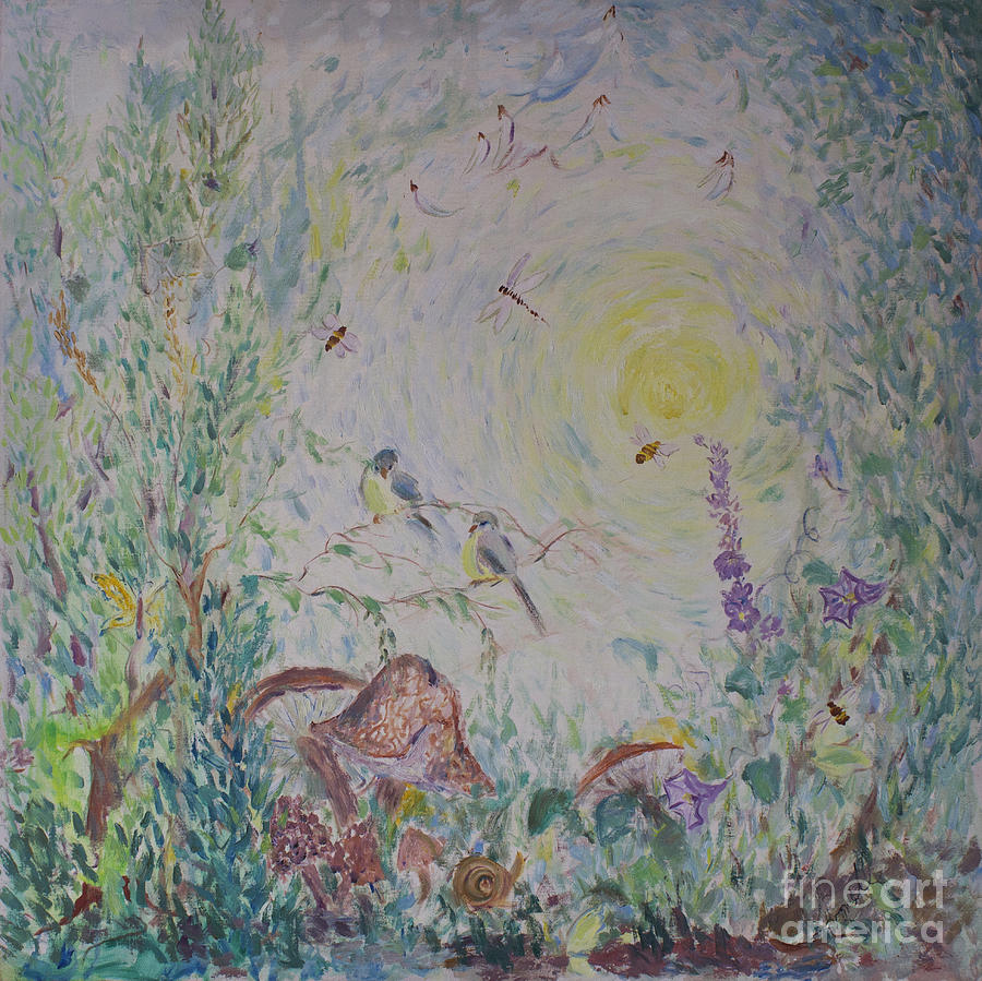 Impressionism Painting - The Morning Field by Avonelle Kelsey Impressionism Painting - The Morning Field by Avonelle Kelsey