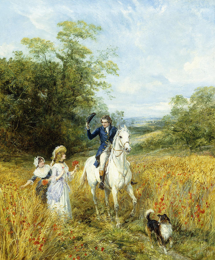 Horse Painting - The Morning Ride by Heywood Hardy