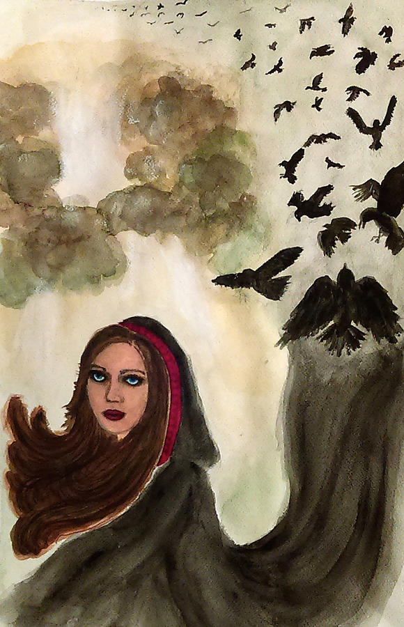 Magic Painting - The Morrighan by Jennie Hallbrown