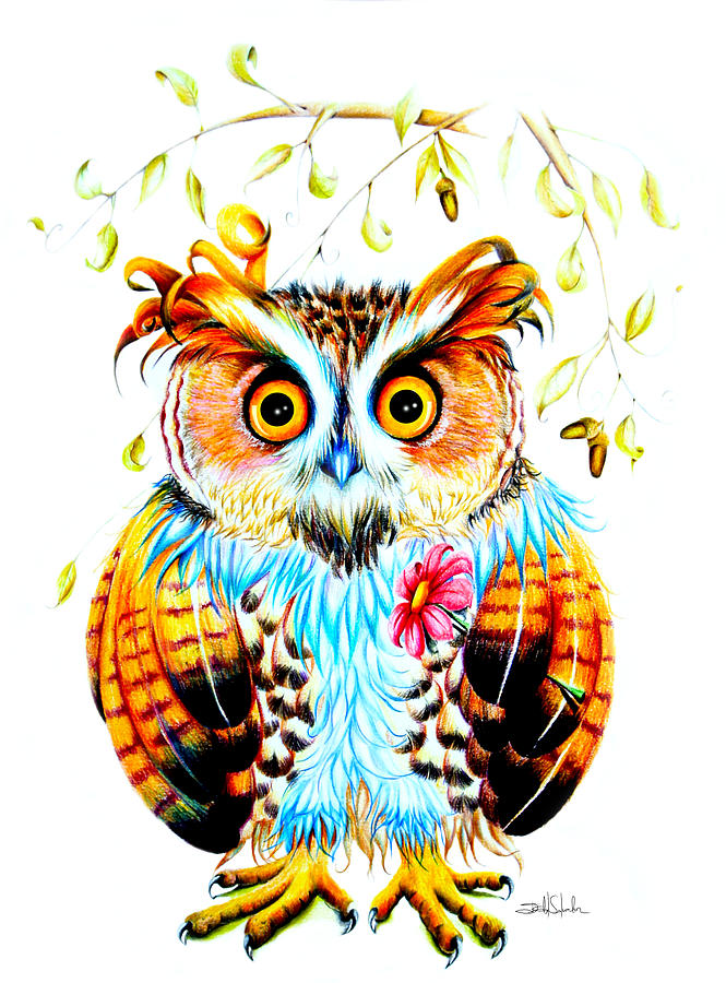 Owl Painting - The most beautiful Owl by Isabel Salvador