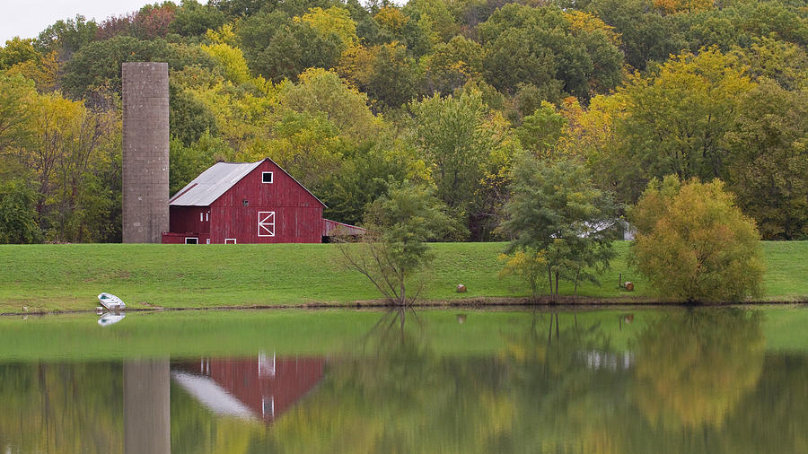 Fall Photograph - The Most Photographed Barn in Springfield by Eric Mace