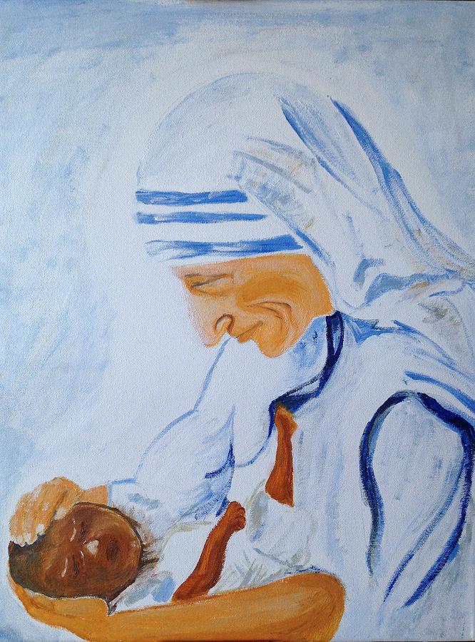 Mother Painting - The Mother by Brindha Naveen