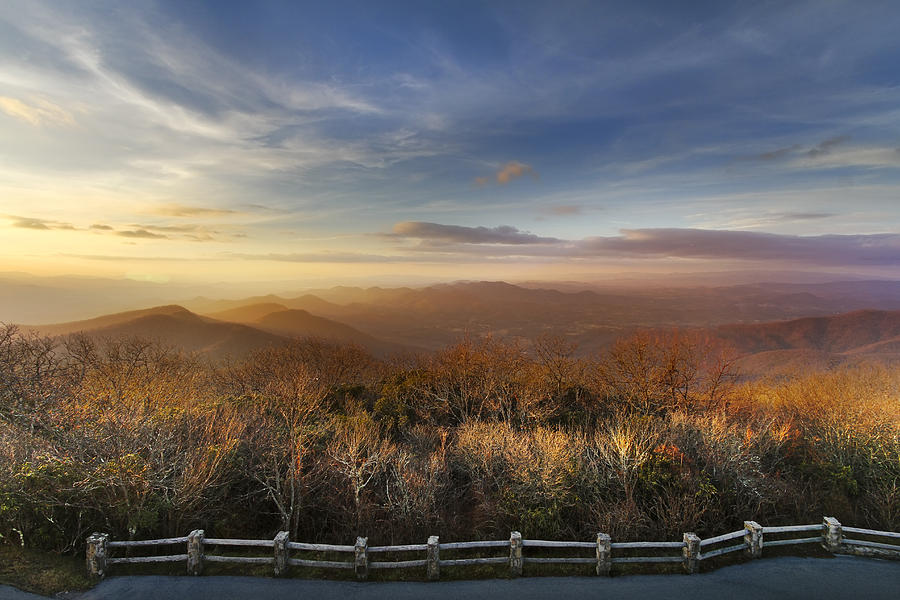 Fall Photograph - The Mountains of Brasstown Bald by Debra and Dave Vanderlaan