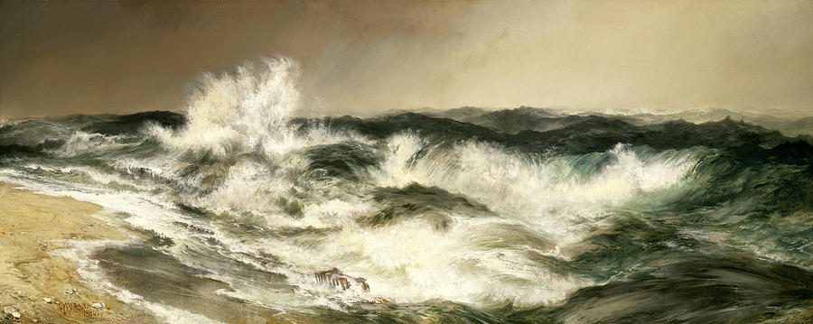 The Much Resounding Sea Painting by Thomas Moran