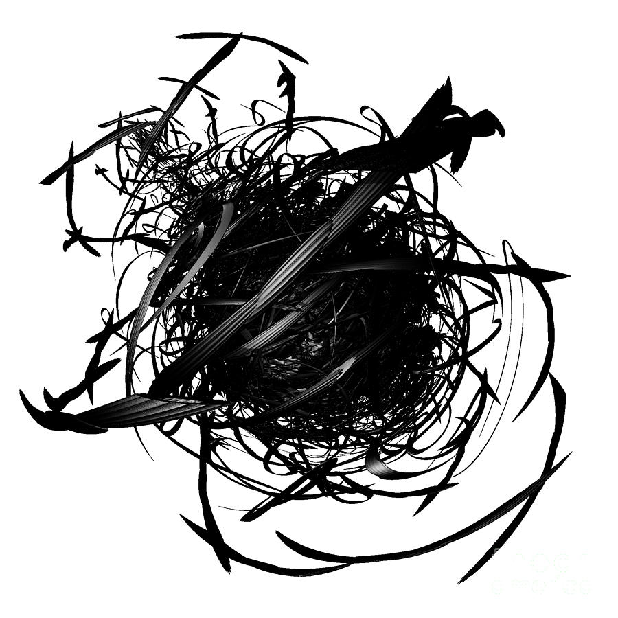 Abstract Digital Art - The Murder of Crows by jammer by First Star Art