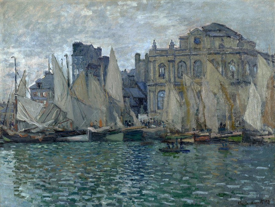 The Museum at Le Havre Painting by Claude Monet