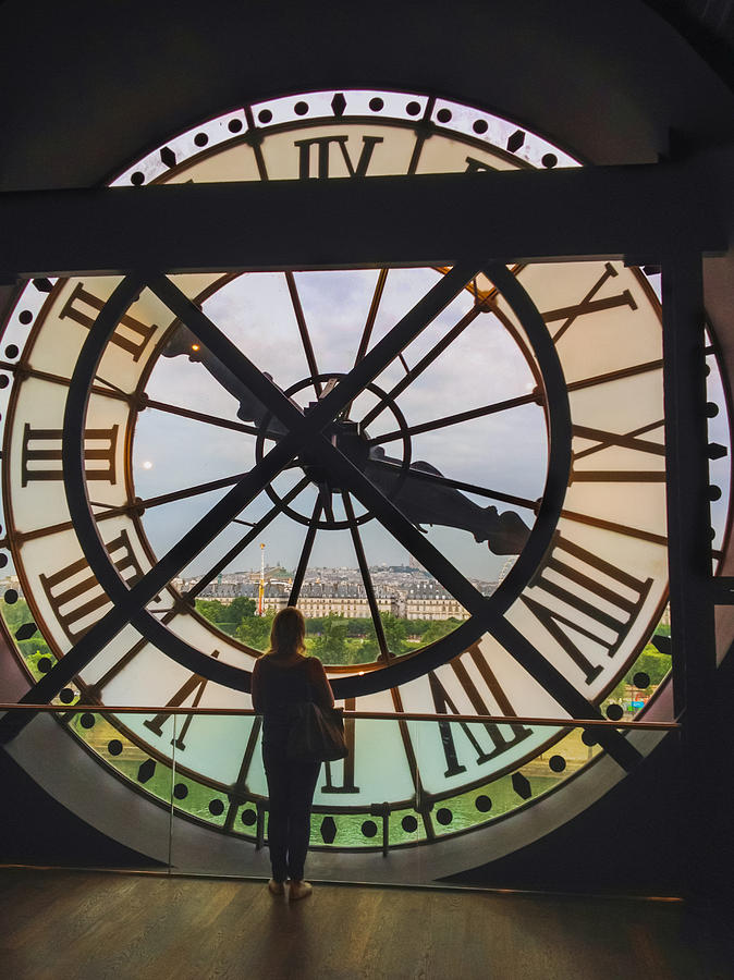 Paris Photograph - The Museum dOrsay Clock by Tim Stanley