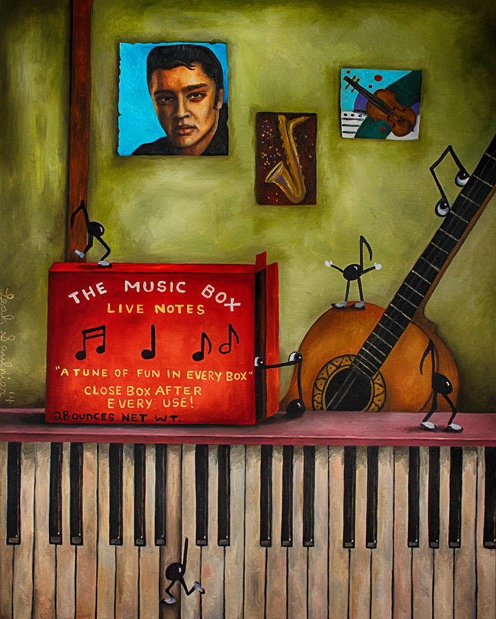 The music Box edit 3 Painting by Leah Saulnier The Painting Maniac