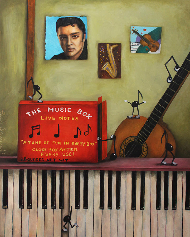 The music Box Painting by Leah Saulnier The Painting Maniac