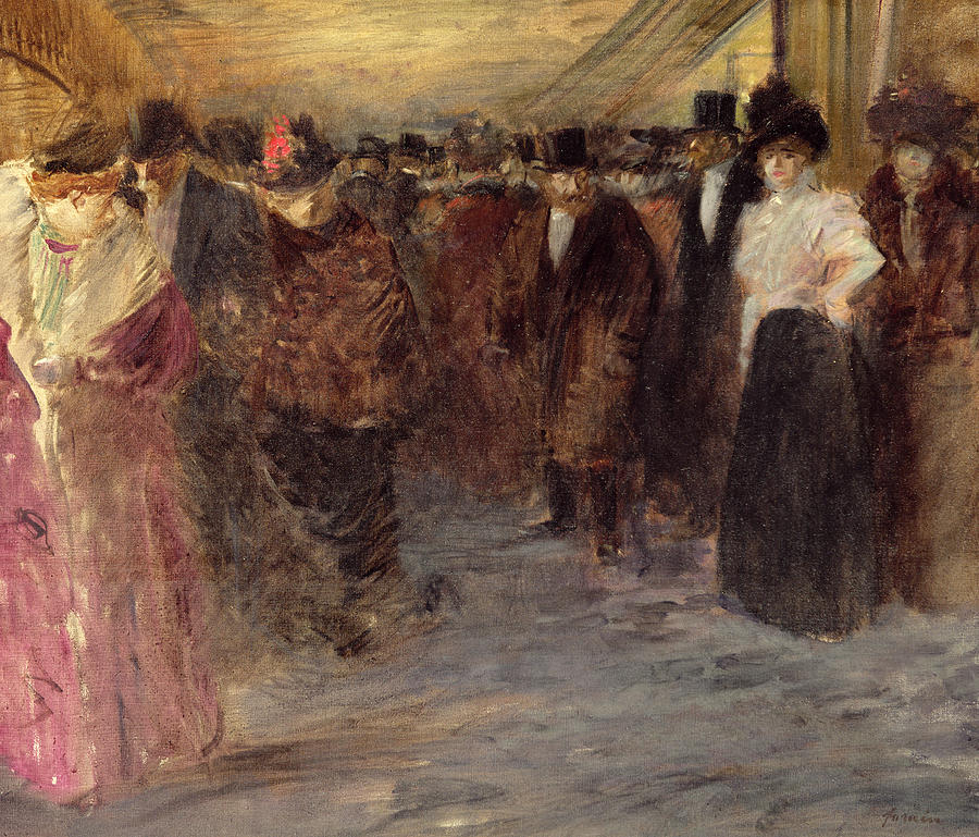 Jean Louis Forain Painting - The Music Hall by Jean Louis Forain