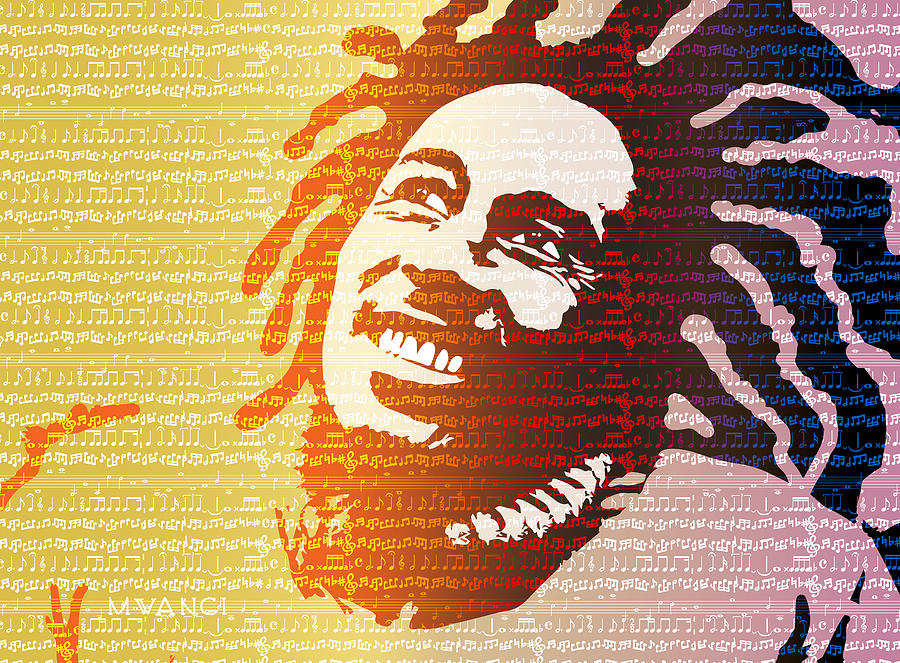 Bob Marley Digital Art - The Music Lives On by Anthony Mwangi