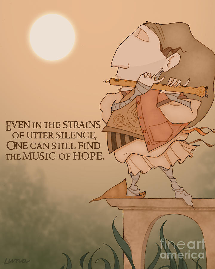 Fantasy Digital Art - The Music of Hope by Steven Luna 