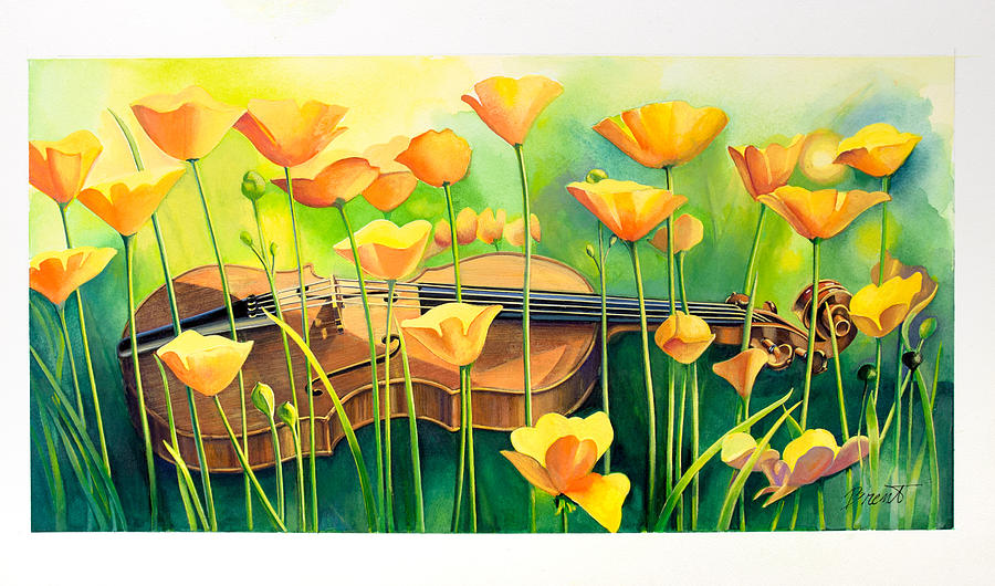 Music Painting - The Music of Spring by Robert Brent