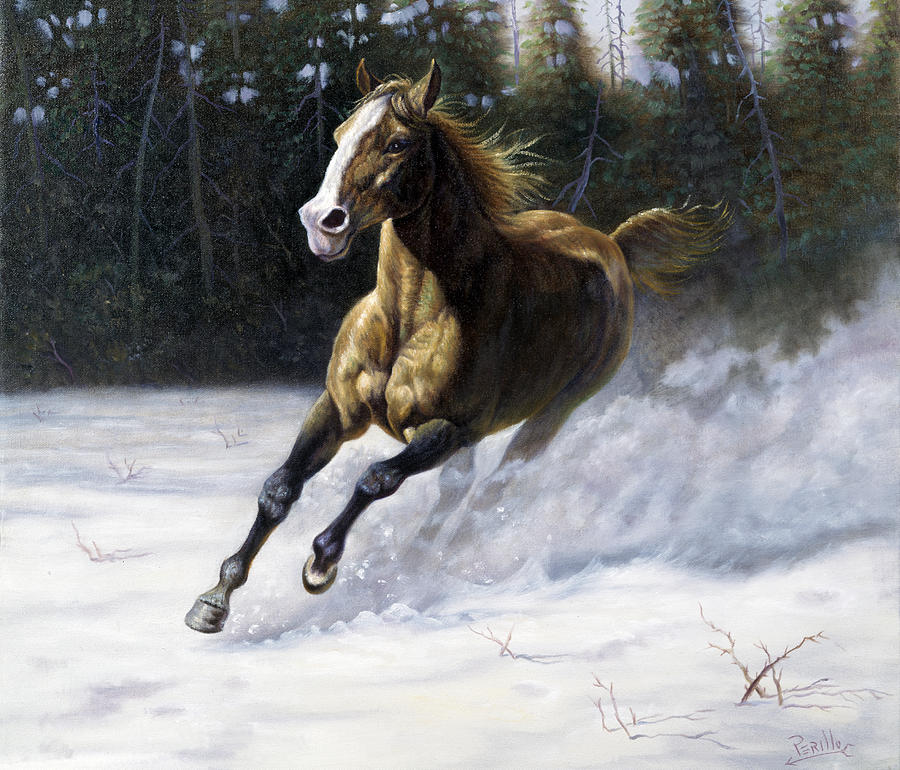 Gregory Perillo Painting - The Mustang by Gregory Perillo