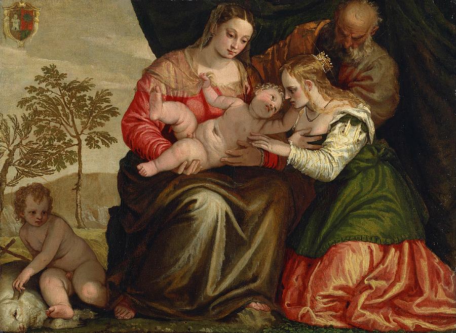 The Mystic Marriage of St. Catherine Painting by Paolo Veronese
