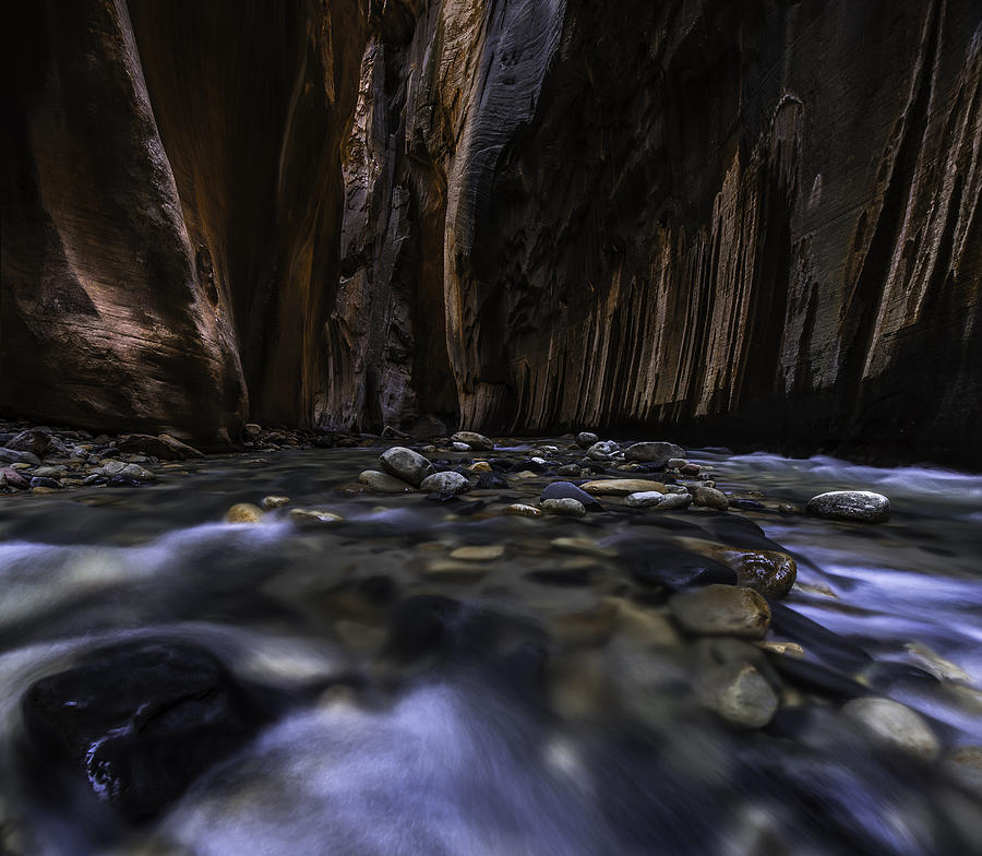 The Narrows at Zion National Park - 2 Photograph by Larry Marshall