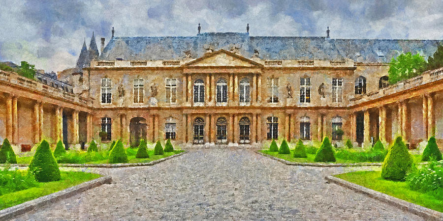 The National Archives in The Marais District of Paris Digital Art by Digital Photographic Arts