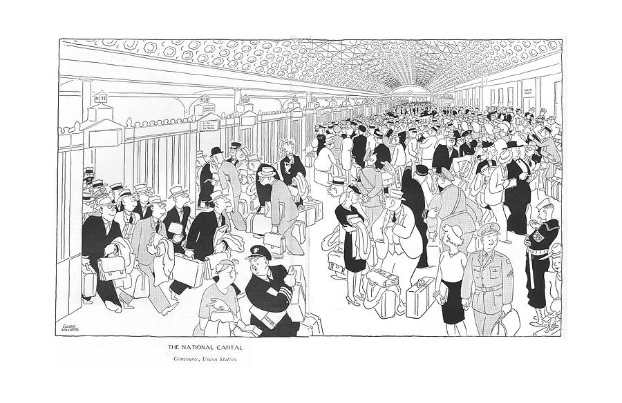 The National Capital
Concourse Drawing by Gluyas Williams