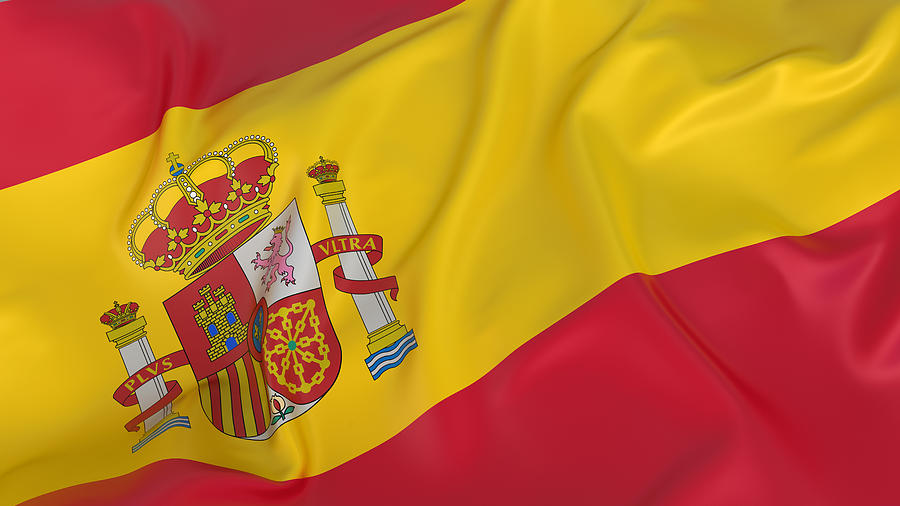 The national flag of the country of Spain Photograph by CGinspiration