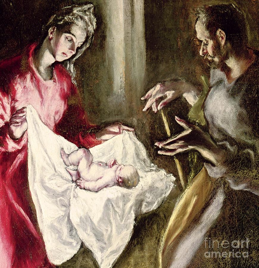 The Nativity by El Greco Painting by El Greco Domenico Theotocopuli