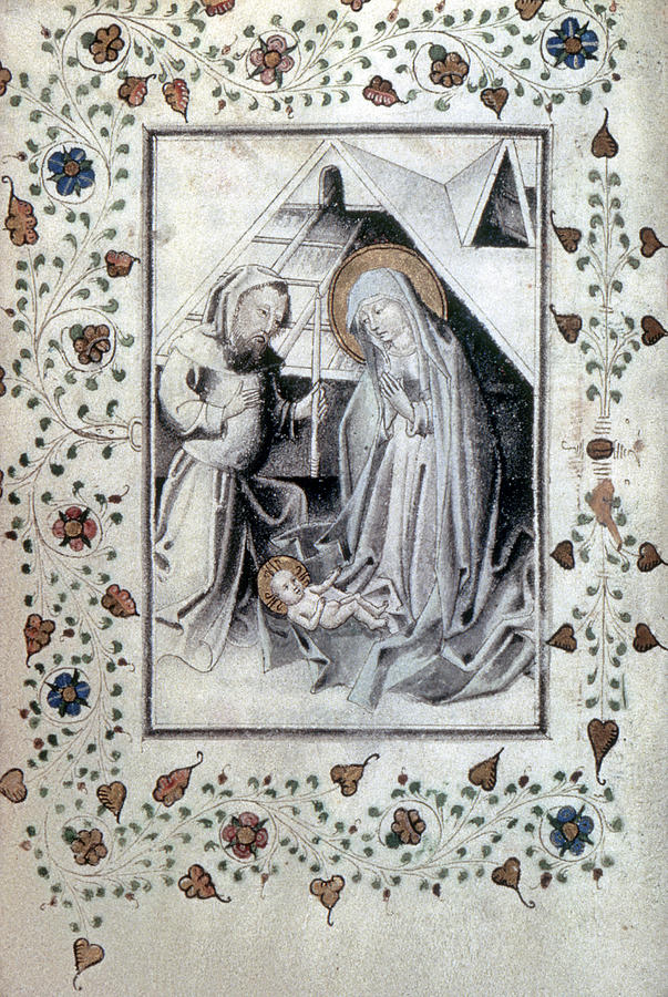 The Nativity Illumination From A Dutch Painting by Granger