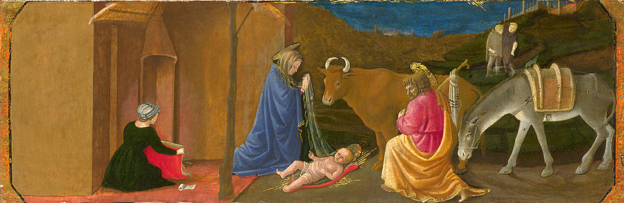 The Nativity Painting by Master of the Castello Nativity