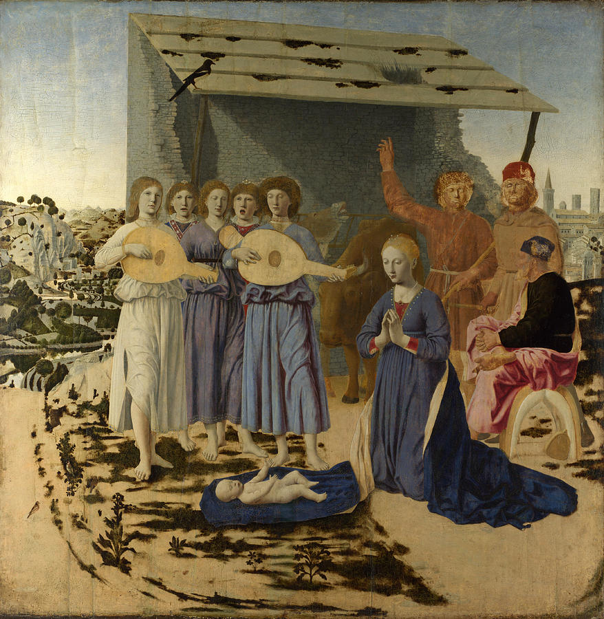 Piero Della Francesca Painting - The Nativity by Piero della Francesca