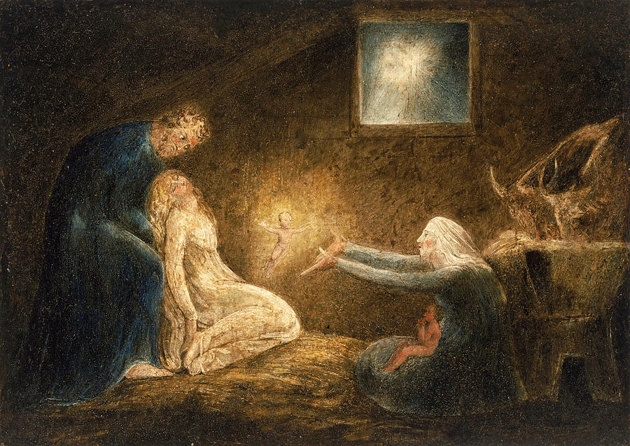 The Nativity Painting by William Blake