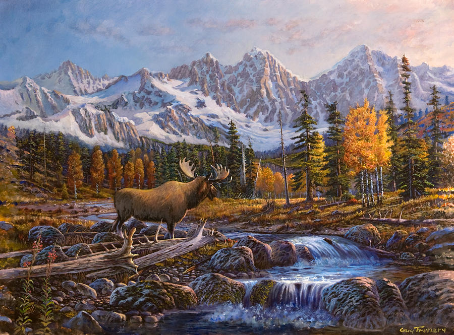 The Nature Of The Moose Painting by Eldon Trenary - Fine Art America