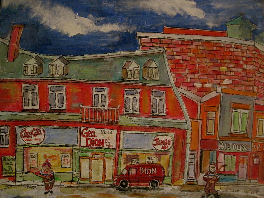 The Neighbourhood 1950 Painting by Michael Litvack