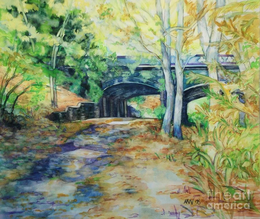 The Nethermead Arches Painting by Nancy Wait