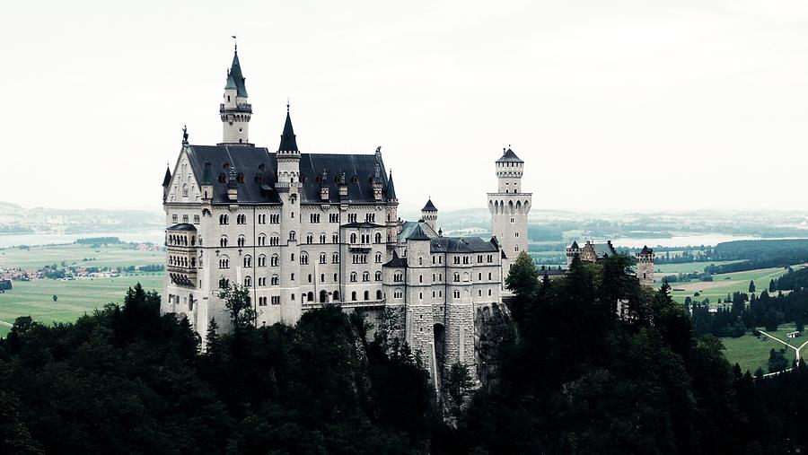 Castle Photograph - The Neuschwanstein Castle by Zinvolle Art