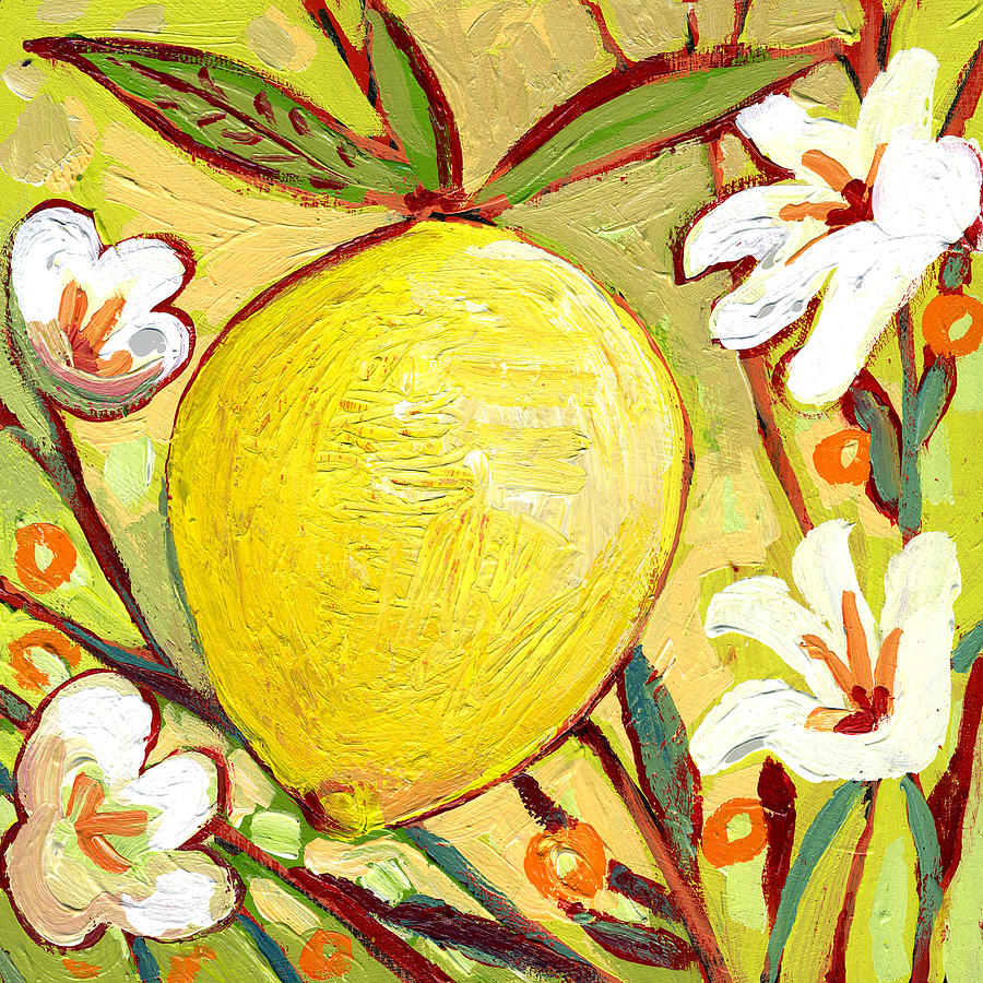 Lemon Painting - The NeverEnding Story No 2b by Jennifer Lommers