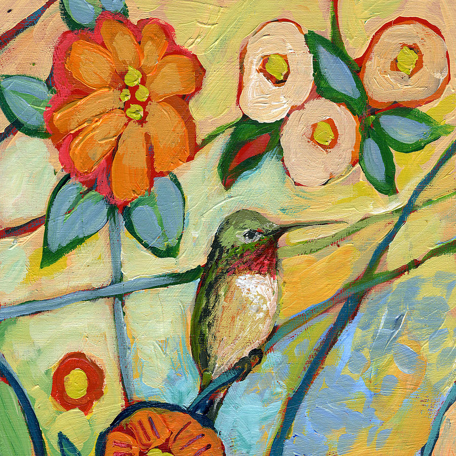 Hummingbird Painting - The NeverEnding Story No 6 by Jennifer Lommers