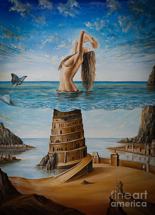 Surrealism Painting - The New Babylon by Svetoslav Stoyanov