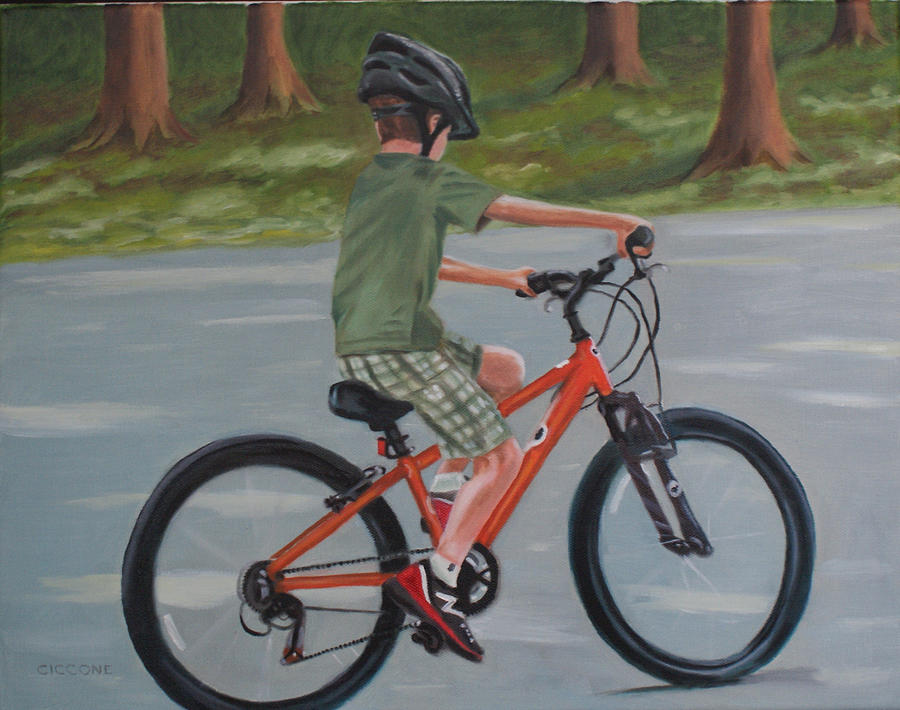 The New Bike Painting by Jill Ciccone Pike