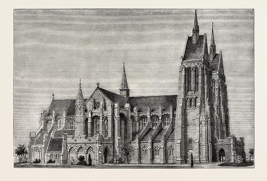 The New Cathedral, Lahore Drawing by English School - Fine Art America