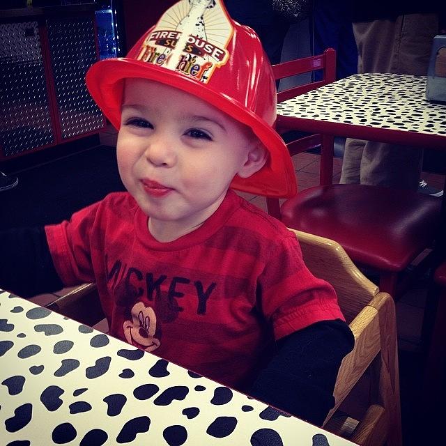 The New Chief Firefighter In Town Photograph by Jen Best