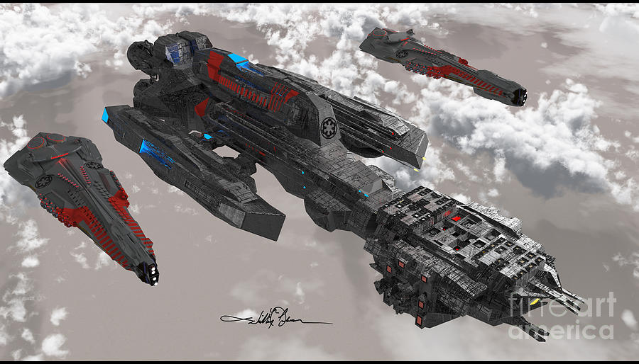 The New Imperial Fleet Digital Art by William Ladson