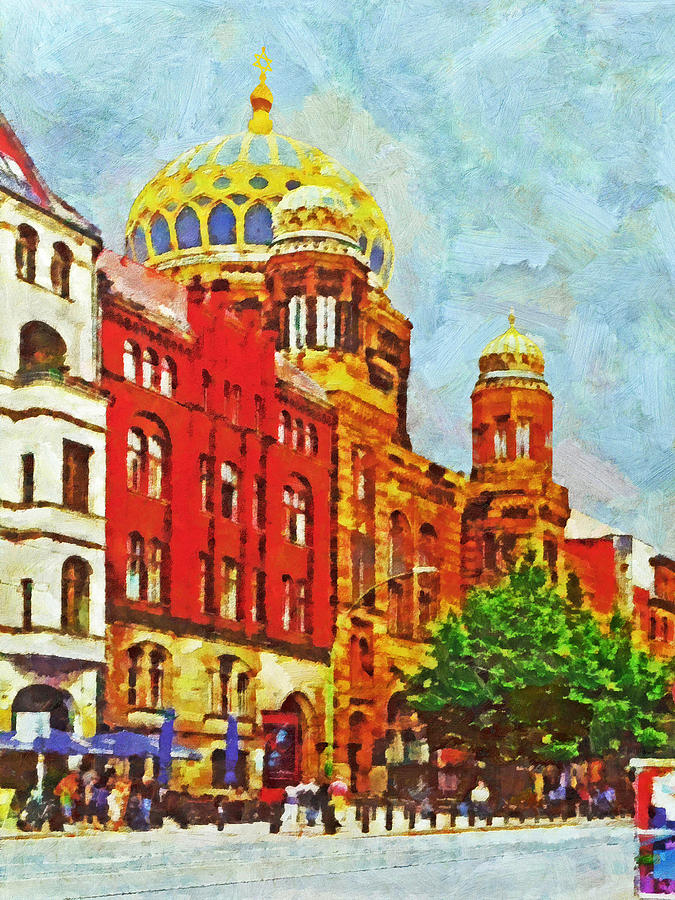 The New Synagogue in Berlin Digital Art by Digital Photographic Arts